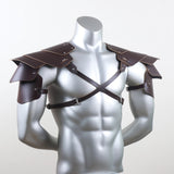 Retro Medieval PU Leather Shoulder Armor | by Anwer Fancy | Worldwide Shipping