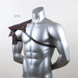 Retro Medieval PU Leather Shoulder Armor | by Anwer Fancy | Worldwide Shipping