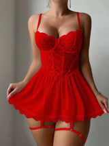 Sexy Lace Lingerie Bra & Garter Set | by Anwer Fancy | Worldwide Shipping