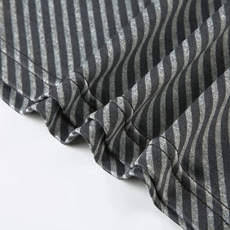 Striped Inclined Collar Crop Top Women | by Anwer Fancy | Worldwide Shipping