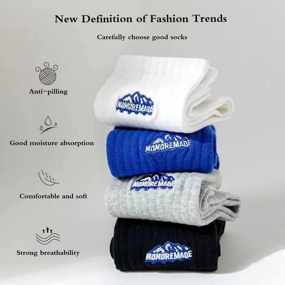 Unisex Sports Socks 4 Pairs | by Anwer Fancy | Worldwide Shipping