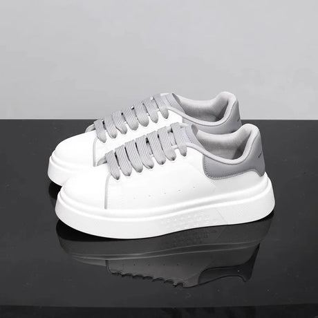 Unisex White Platform Skate Sneakers | by Anwer Fancy | Worldwide Shipping