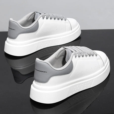 Unisex White Platform Skate Sneakers | by Anwer Fancy | Worldwide Shipping