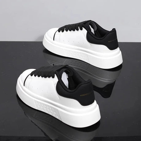 Unisex White Platform Skate Sneakers | by Anwer Fancy | Worldwide Shipping