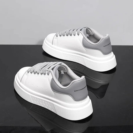 Unisex White Platform Skate Sneakers | by Anwer Fancy | Worldwide Shipping