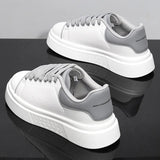 Unisex White Platform Skate Sneakers | by Anwer Fancy | Worldwide Shipping