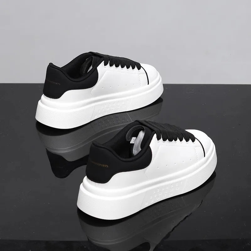 Unisex White Platform Skate Sneakers | by Anwer Fancy | Worldwide Shipping