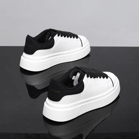 Unisex White Platform Skate Sneakers | by Anwer Fancy | Worldwide Shipping