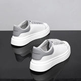 Unisex White Platform Skate Sneakers | by Anwer Fancy | Worldwide Shipping