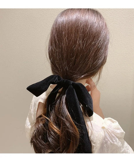 Velvet Bow Hair Scrunchie | by Anwer Fancy | Worldwide Shipping