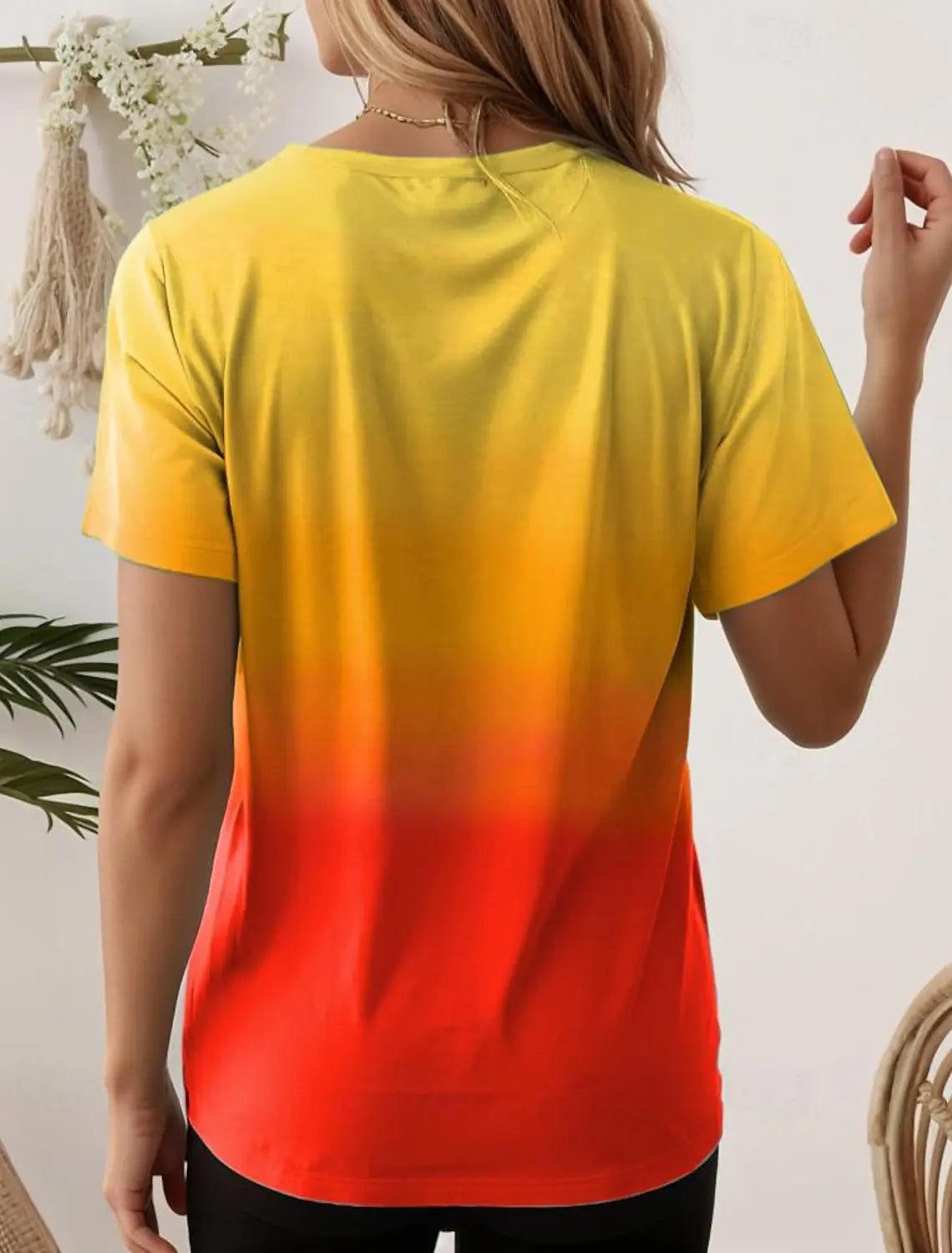 Women’s 3D Gradient Print Oversized T-Shirt | by Anwer Fancy | Worldwide Shipping