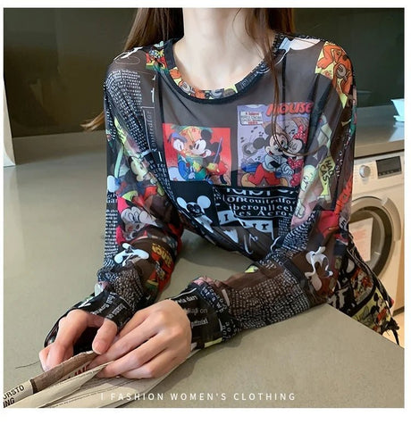 Women’s Casual Cartoon T-Shirt | by Anwer Fancy | Worldwide Shipping