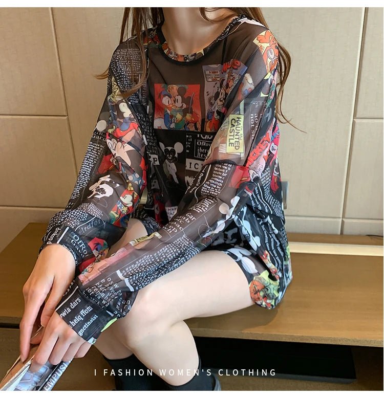 Women’s Casual Cartoon T-Shirt | by Anwer Fancy | Worldwide Shipping