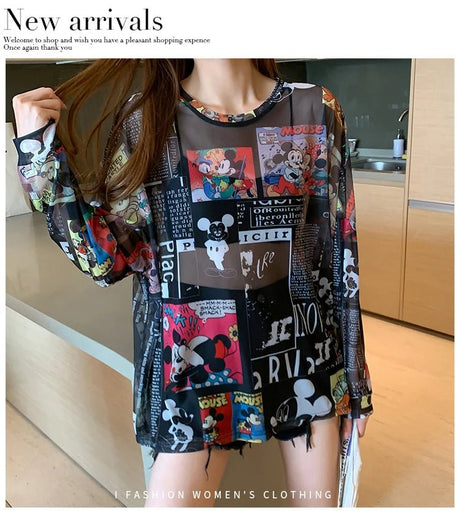 Women’s Casual Cartoon T-Shirt | by Anwer Fancy | Worldwide Shipping