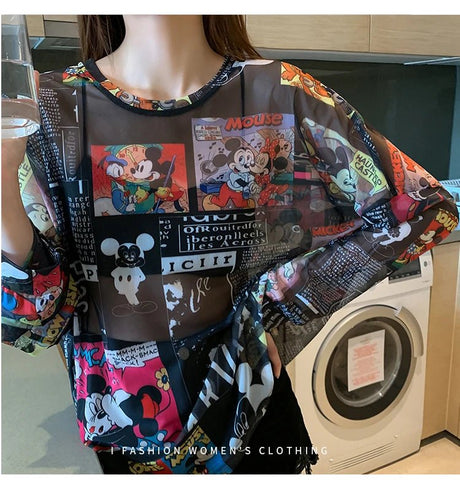 Women’s Casual Cartoon T-Shirt | by Anwer Fancy | Worldwide Shipping