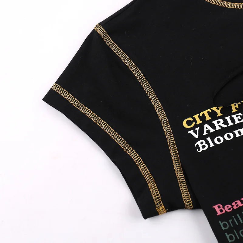 Women’s Graphic Hollow Out Crop Top | by Anwer Fancy | Worldwide Shipping