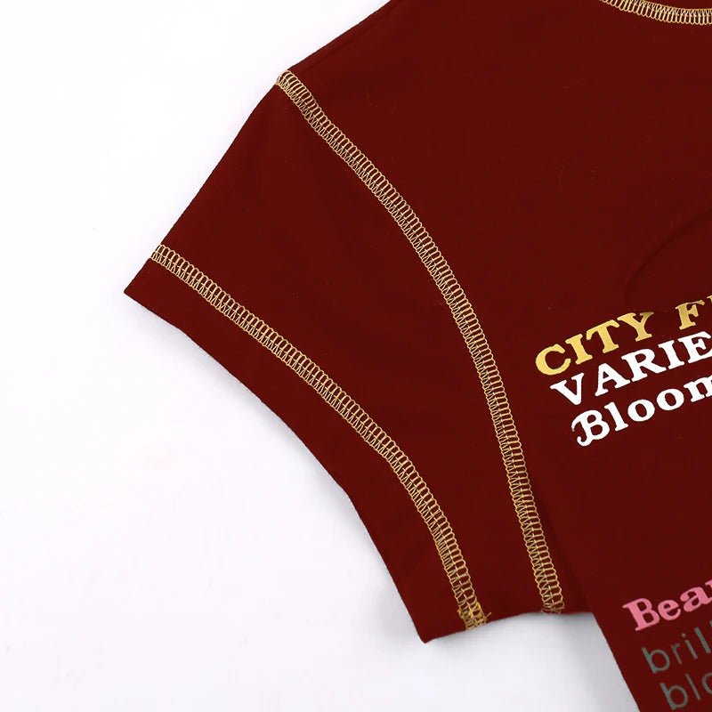 Women’s Graphic Hollow Out Crop Top | by Anwer Fancy | Worldwide Shipping