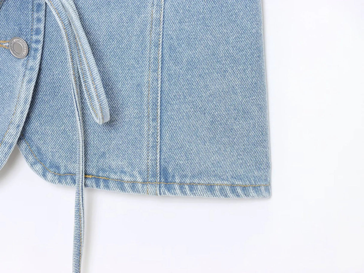 Women’s Retro Denim Suit Set | by Anwer Fancy | Worldwide Shipping