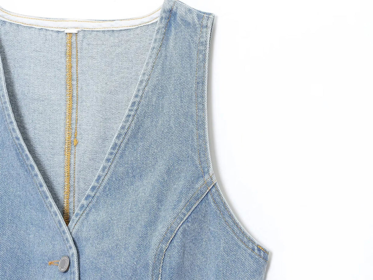 Women’s Retro Denim Suit Set | by Anwer Fancy | Worldwide Shipping