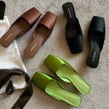 Women’s Satin Low Heel Mules | Men's Mules & Clogs by Anwer Fancy | Worldwide Shipping